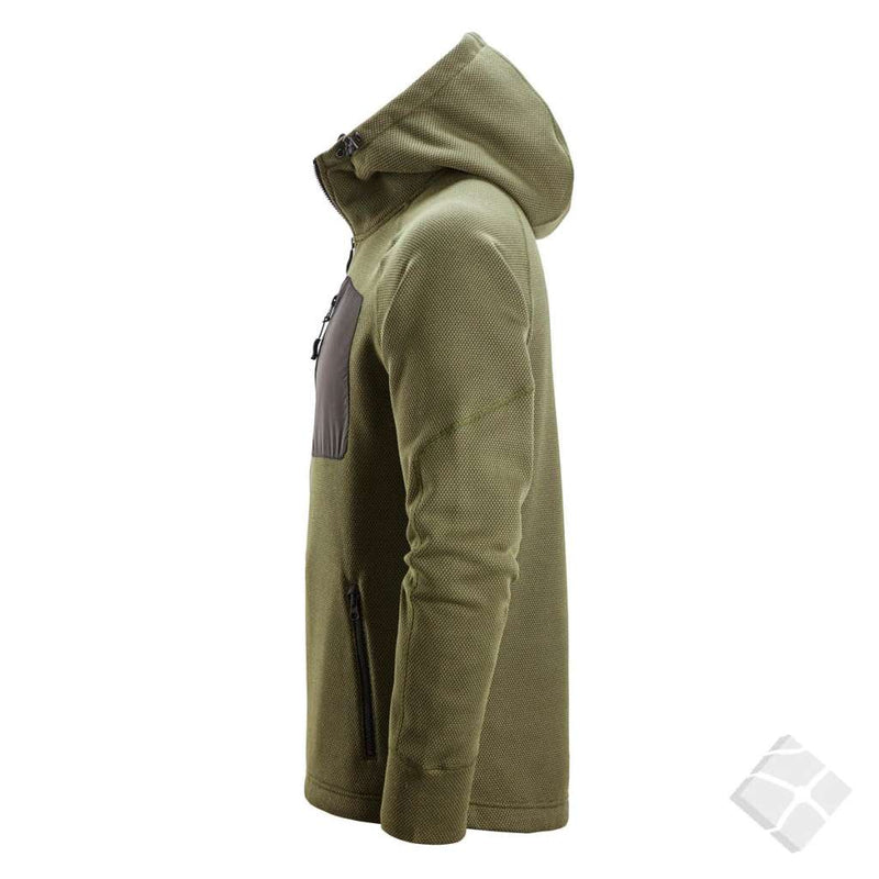 FlexiWork Fleecehettejakke, khaki/green