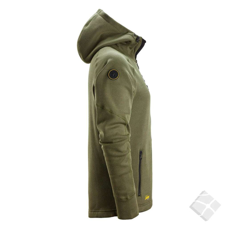 FlexiWork Fleecehettejakke, khaki/green