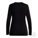 Trøye i merinoull til dame - Vang, sort