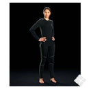 Longs i merinoull til dame - Vang, sort