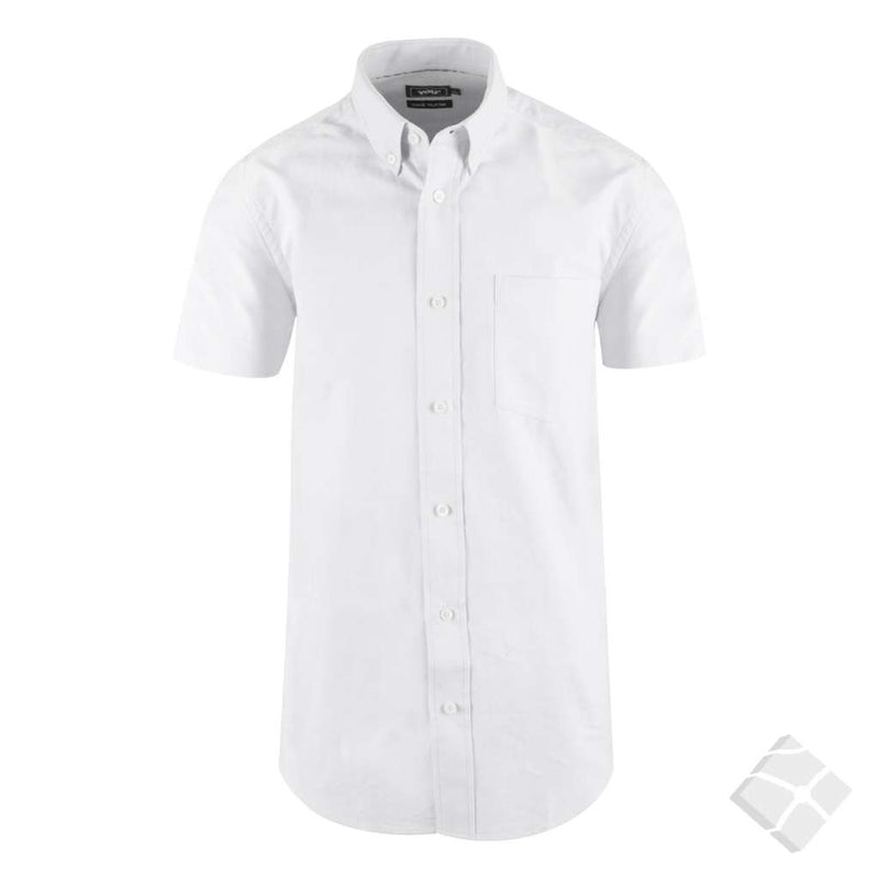 Oxfordskjorte kort arm - Harvard, hvit