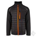 Hybrid softshelljakke - Sydney, sort/safetyorange
