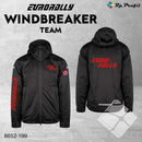 Eurorally Team skalljakke, sort/rød