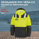 Regnjakke PVC VEGA 2.0, gul/sort