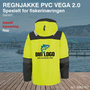 Regnjakke PVC VEGA 2.0, gul/sort
