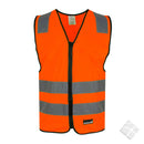 Uppsala refleksvest m/bryst logo, safety orange - 100 stk