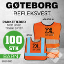 Refleksvest Gøteborg Kid, safetyorange - 100 stk