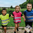 Markeringsvest m/refleks, raspberry- 50 stk