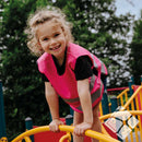 Markeringsvest m/refleks, raspberry - 10 stk