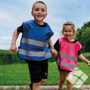 Markeringsvest m/refleks, kornblå - 10 stk