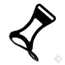 Hammerholder i metal, sort