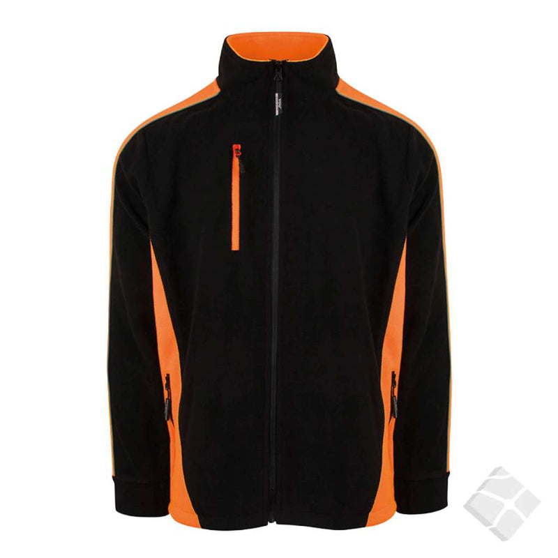 Fleecejakke PRO-serie, marine/safety orange