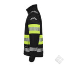 Softshelljakke ProTec m/refleks KL.1, sort/gul