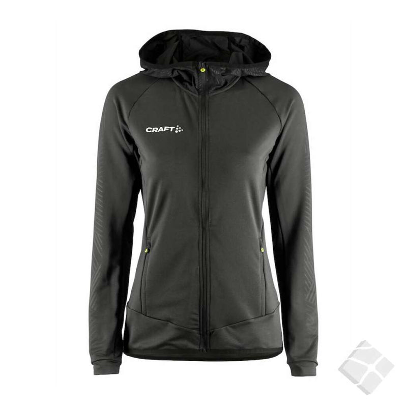 Treningsjakke W Extend full zip, asphalt