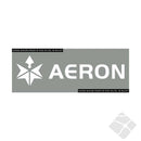 Aeron logo til bukser, hvit