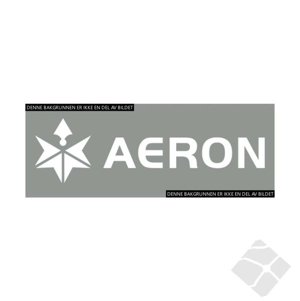 Aeron logo til bukser, hvit