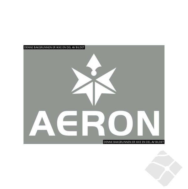 Aeron brystlogo , hvit