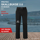 Skallbukse m/stretch ProTec 2.0, sort