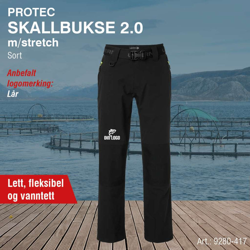 Skallbukse m/stretch ProTec 2.0, sort