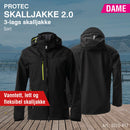 Skalljakke til dame ProTec 2.0, sort/safety gul