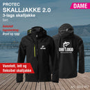 Skalljakke til dame ProTec 2.0, sort/safety gul