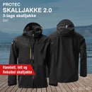 Skalljakke ProTec 2.0, sort/safety gul
