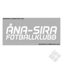 Åna-Sira FK rygg logo, hvit