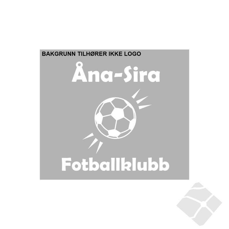Åna-Sira FK, bryst logo, hvit