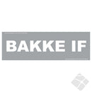 Bakke IF rygg logo, hvit