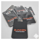 Kortholder silikon med tekstillomme.