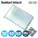 Pakkeløsning Kortholder - Bankkort futteral, transparent