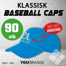 Klassisk baseball caps m/ brodert logo - 90 pakn.