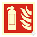 Brannslokker skilt - etterlysende aluminium skilt