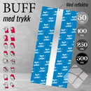Altiettlue/Buff m/refleksstripe og logo print, blå