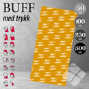 Altiettlue/Buff m/logo print, gul