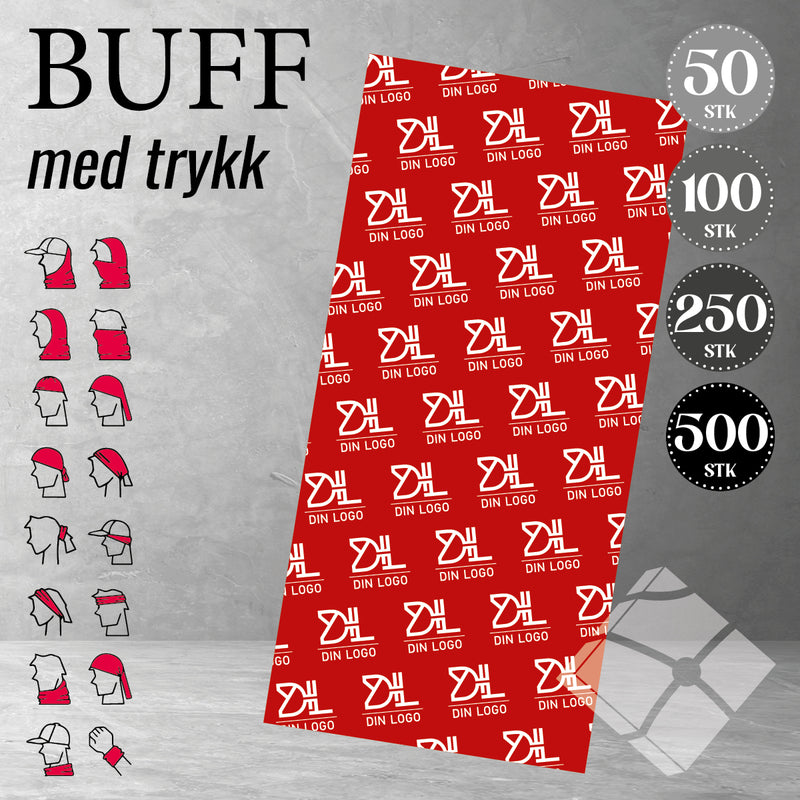 Altiettlue/Buff m/logo print, gul
