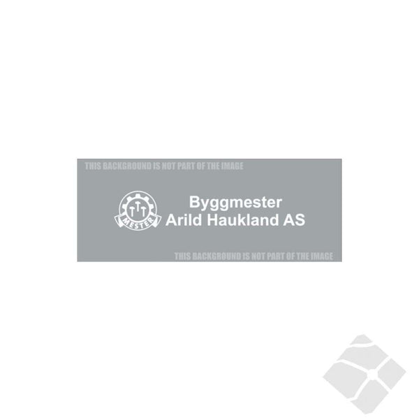 Byggm. A. Haukland, brystlogo
