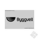 Byggvell bryst logo, sort