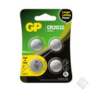 Batteri CR 2032 - 4 pk
