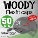 Flexfit Wooly caps m/brodert logo - 50 stk, grå