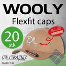 Flexfit Wooly caps m/brodert logo - 20 stk, kahki