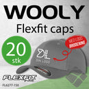 Flexfit Wooly caps m/brodert logo - 20 stk, grå