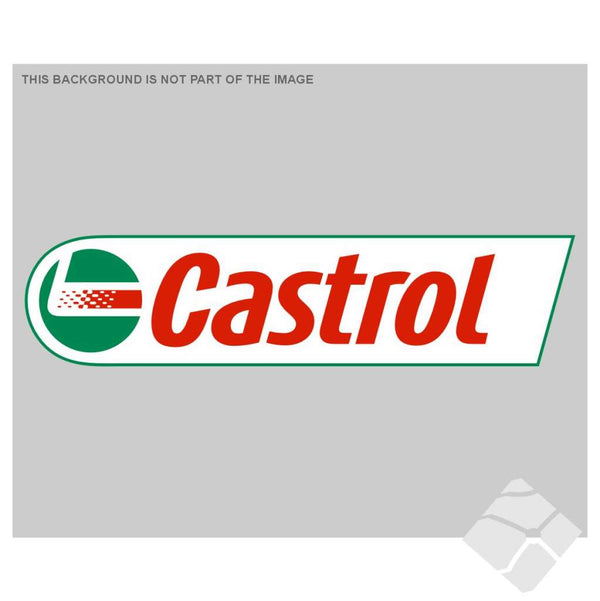 Castrol logo rygg, Grønn/hvit/rød