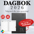 Dagbok A5, sort - 2026
