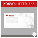 Konvolutt E65 SKD med logo  trykk