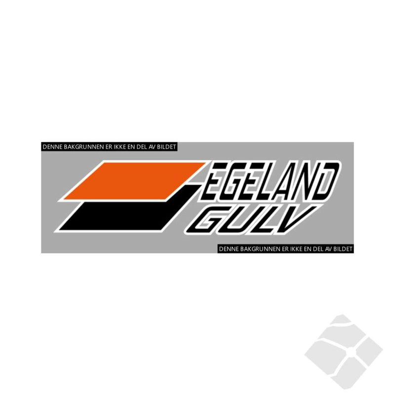 Egeland Gulv bryst logo refleks, sort/orange refleks