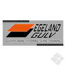 Egeland Gulv rygglogo refleks, sort/orange/hvit
