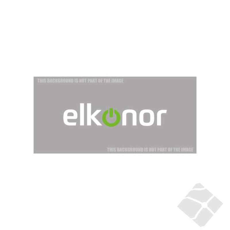 Elkonor bryst logo, hvit