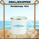 Draco first logo emaljekopp, hvit