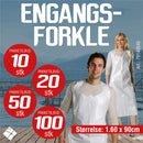 Engangsforkle næringsmiddel, hvit